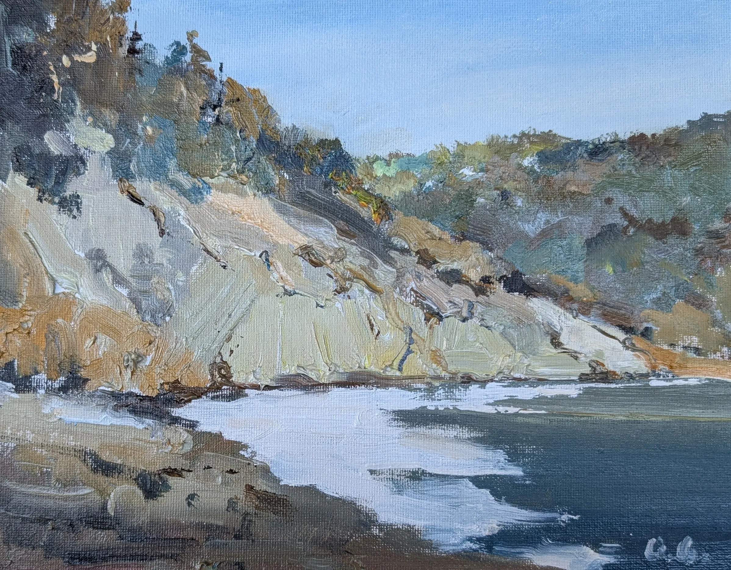 CA coast — oil painting by Qian Gao