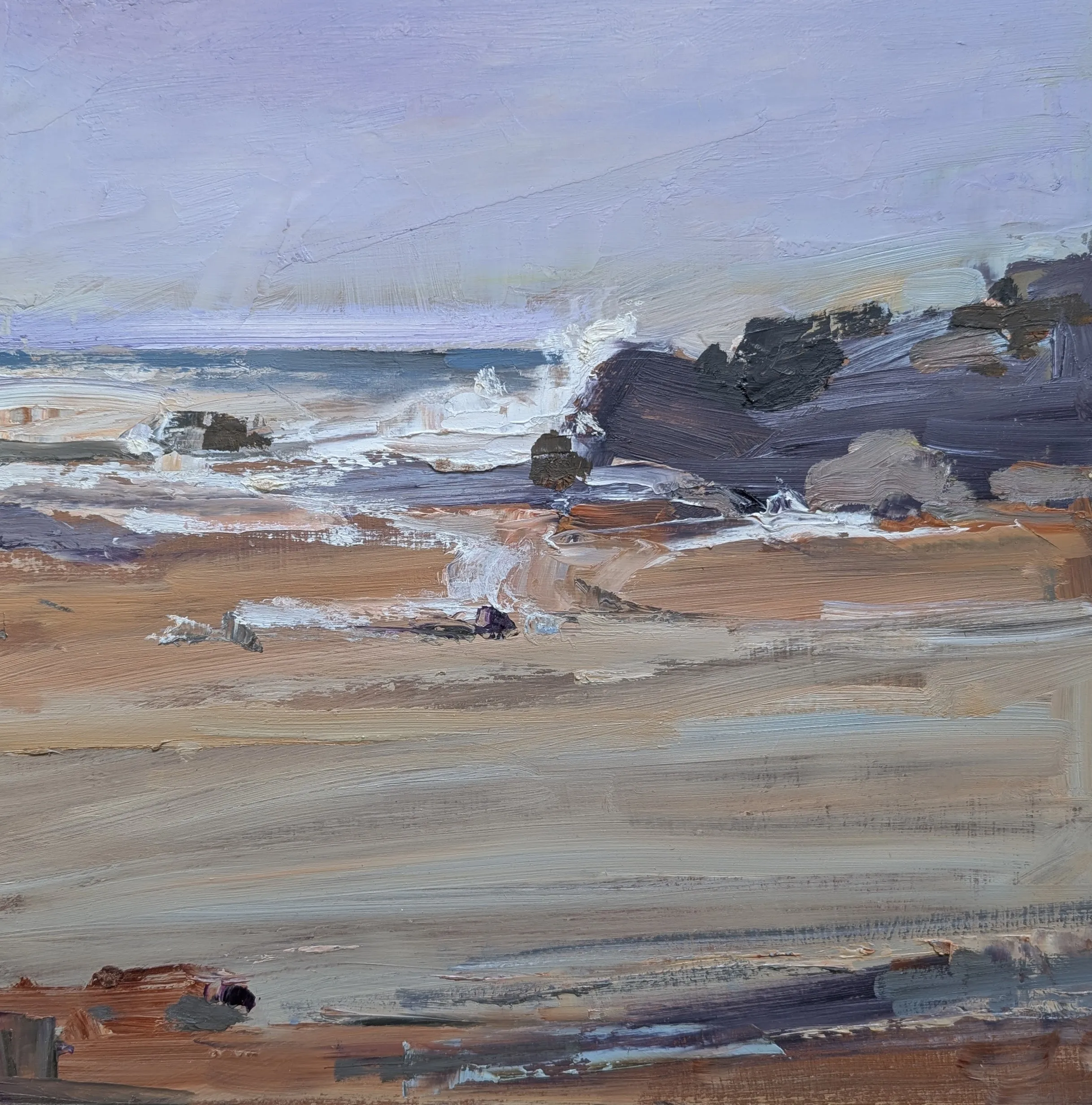Wave up — oil painting by Qian Gao